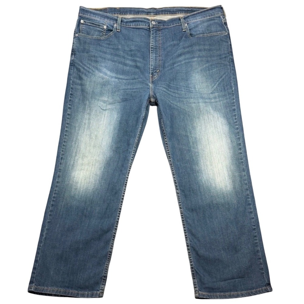 Levi's 559 Men's W46 L28 Relaxed Straight Blue Jeans Sandblast Wash Denim Casual